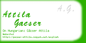 attila gacser business card