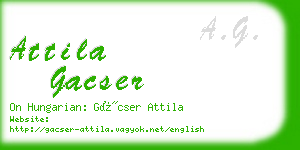 attila gacser business card